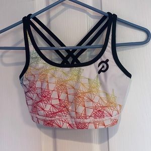 Peloton Logo Multicolor Sports Bra